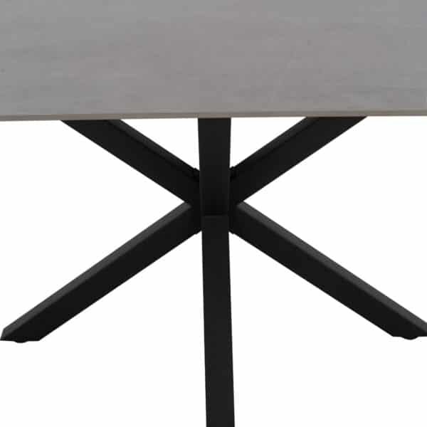 ΤΡΑΠΕΖΙ ΤΡΑΠΕΖΑΡΙΑΣ SYNTEC HM9308.03 SINTERED STONE ΓΚΡΙ ΜΕΤΑΛΛΙΚΑ ΠΟΔΙΑ 160x90x75Υεκ. - Image 5