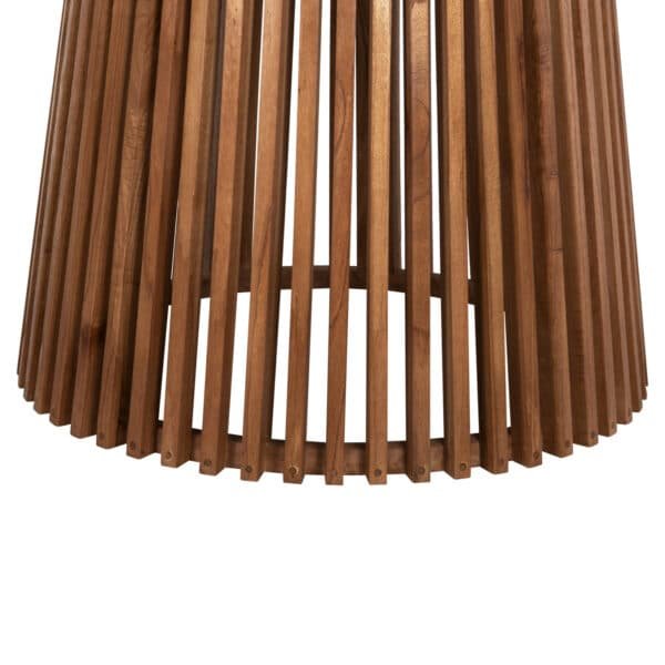 ΤΡΑΠΕΖΙ ΤΡΑΠΕΖΑΡΙΑΣ FRANTZ HM9457.11 ΜΑΣΙΦ MINDI ΞΥΛΟ ΣΕ ΦΥΣΙΚΟ Φ150x75Υεκ. - Image 4