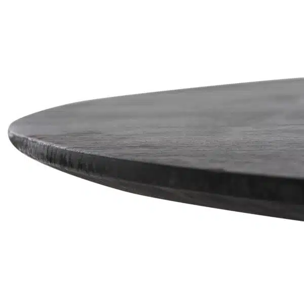 ΤΡΑΠΕΖΙ ΤΡΑΠΕΖΑΡΙΑΣ FRANTZ HM9457.12 ΜΑΣΙΦ MINDI ΞΥΛΟ ΣΕ ΜΑΥΡΟ Φ150x75Υεκ - Image 4