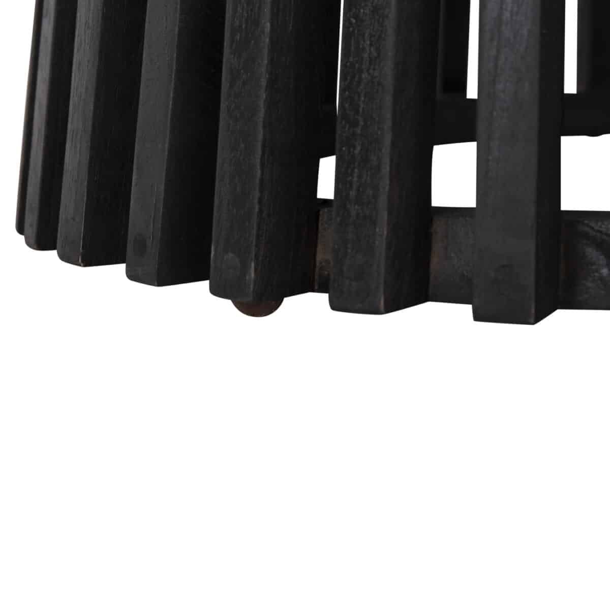 ΤΡΑΠΕΖΙ ΤΡΑΠΕΖΑΡΙΑΣ FRANTZ HM9457.12 ΜΑΣΙΦ MINDI ΞΥΛΟ ΣΕ ΜΑΥΡΟ Φ150x75Υεκ - Image 5