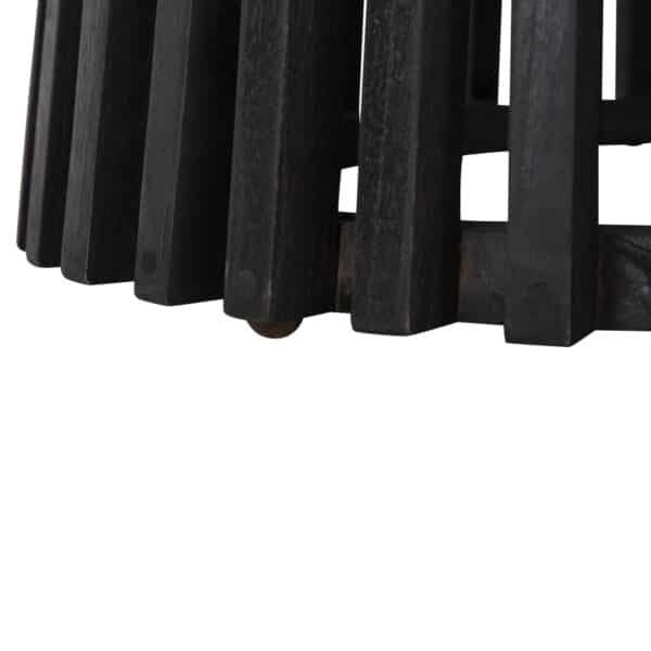 ΤΡΑΠΕΖΙ ΤΡΑΠΕΖΑΡΙΑΣ FRANTZ HM9457.12 ΜΑΣΙΦ MINDI ΞΥΛΟ ΣΕ ΜΑΥΡΟ Φ150x75Υεκ - Image 5