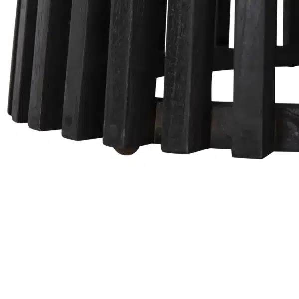 ΤΡΑΠΕΖΙ ΤΡΑΠΕΖΑΡΙΑΣ FRANTZ HM9457.12 ΜΑΣΙΦ MINDI ΞΥΛΟ ΣΕ ΜΑΥΡΟ Φ150x75Υεκ - Image 5