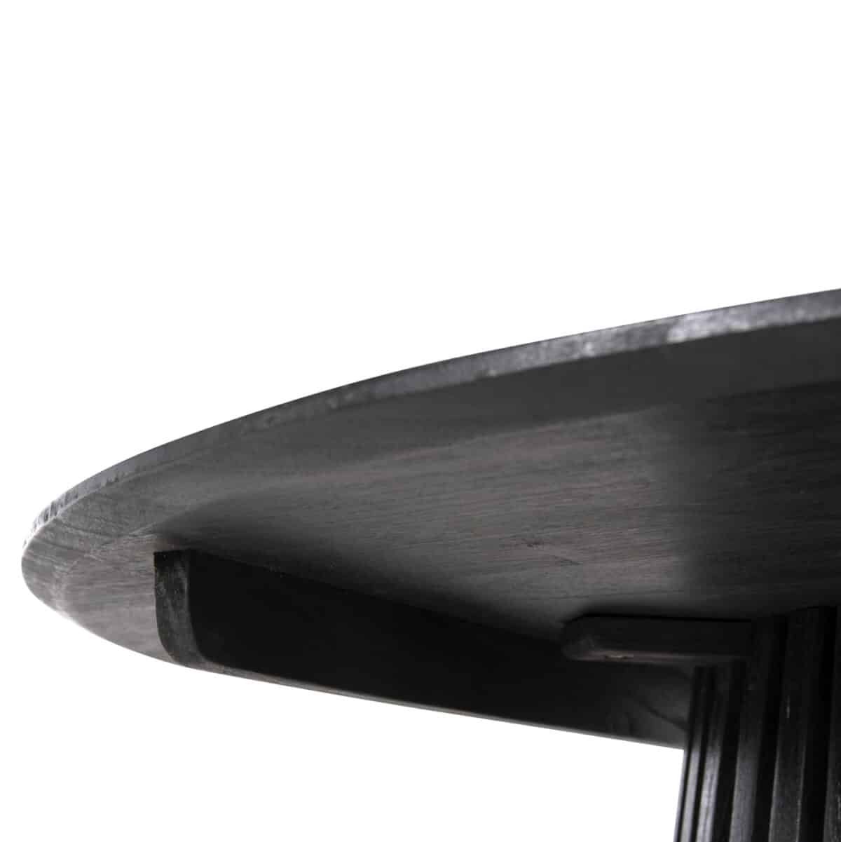 ΤΡΑΠΕΖΙ ΤΡΑΠΕΖΑΡΙΑΣ FRANTZ HM9457.12 ΜΑΣΙΦ MINDI ΞΥΛΟ ΣΕ ΜΑΥΡΟ Φ150x75Υεκ - Image 6