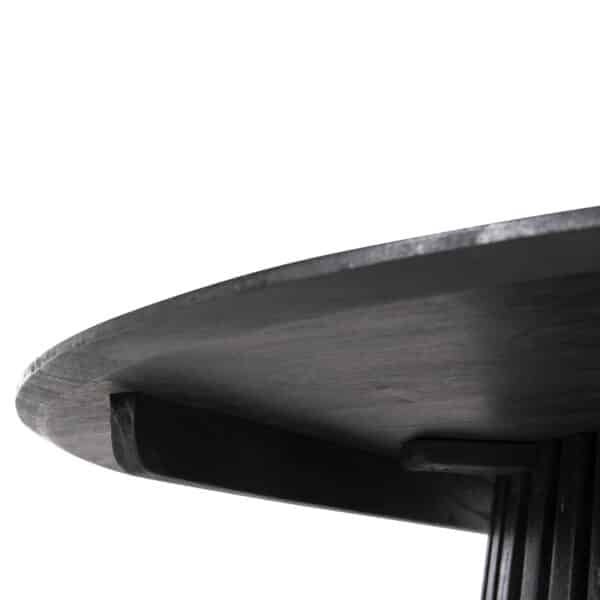 ΤΡΑΠΕΖΙ ΤΡΑΠΕΖΑΡΙΑΣ FRANTZ HM9457.12 ΜΑΣΙΦ MINDI ΞΥΛΟ ΣΕ ΜΑΥΡΟ Φ150x75Υεκ - Image 6