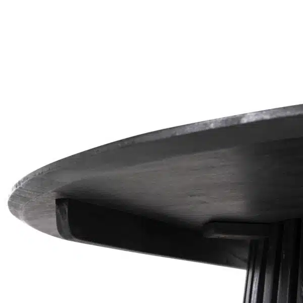 ΤΡΑΠΕΖΙ ΤΡΑΠΕΖΑΡΙΑΣ FRANTZ HM9457.12 ΜΑΣΙΦ MINDI ΞΥΛΟ ΣΕ ΜΑΥΡΟ Φ150x75Υεκ - Image 6
