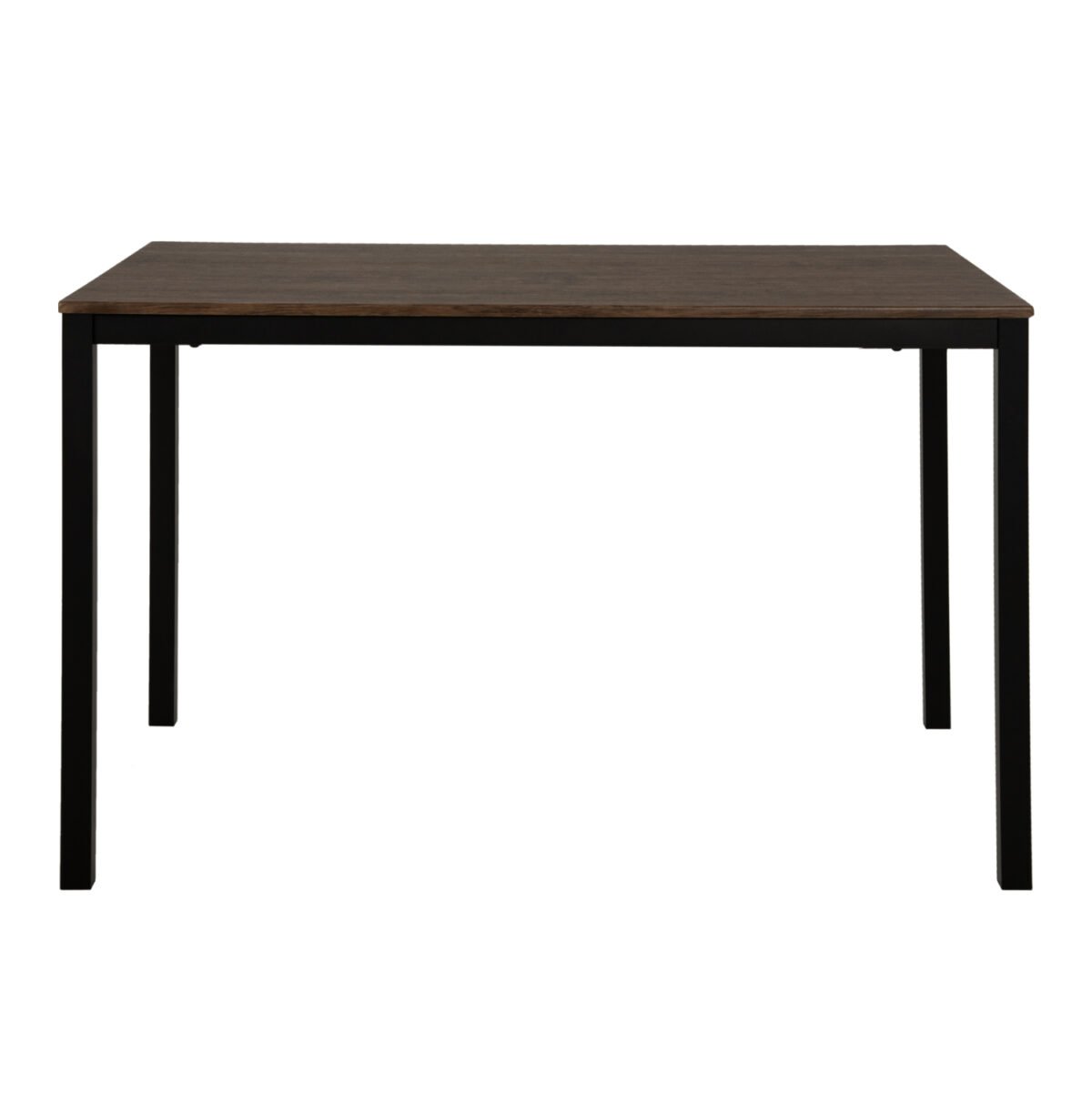 ΤΡΑΠΕΖΙ ΤΡΑΠΕΖΑΡΙΑΣ GOOSE HM9532 MDF ΚΑΡΥΔΙ-ΜΑΥΡΟ ΜΕΤΑΛΛΟ 120X80Χ75Yεκ. - Image 3