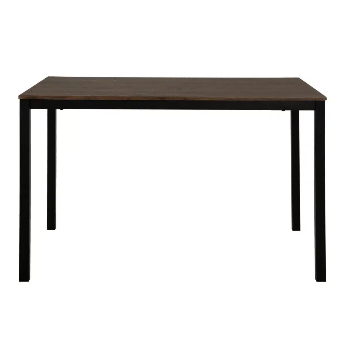 ΤΡΑΠΕΖΙ ΤΡΑΠΕΖΑΡΙΑΣ GOOSE HM9532 MDF ΚΑΡΥΔΙ-ΜΑΥΡΟ ΜΕΤΑΛΛΟ 120X80Χ75Yεκ. - Image 3