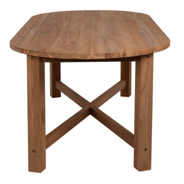 ΤΡΑΠΕΖΙ ΤΡΑΠΕΖΑΡΙΑΣ KUTAI HM9640 ΜΑΣΙΦ ΑΝΑΚΥΚΛΩΜΕΝΟ ΞΥΛΟ ΤΕΑΚ ΦΥΣΙΚΟ 200x90x75Υεκ. - Image 4