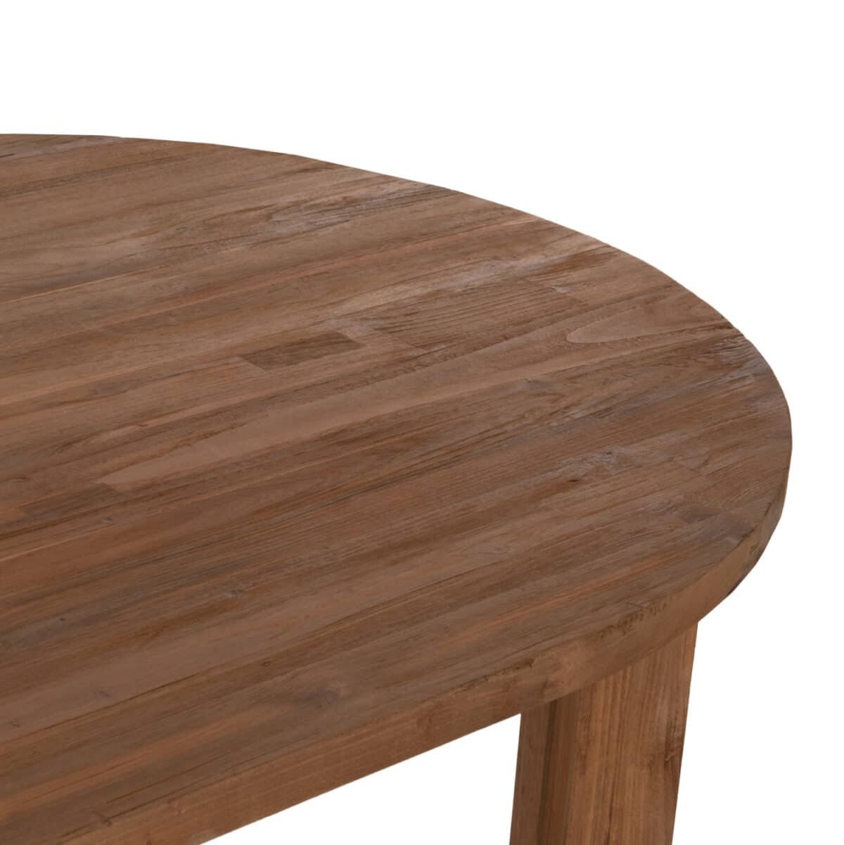 ΤΡΑΠΕΖΙ ΤΡΑΠΕΖΑΡΙΑΣ KUTAI HM9640 ΜΑΣΙΦ ΑΝΑΚΥΚΛΩΜΕΝΟ ΞΥΛΟ ΤΕΑΚ ΦΥΣΙΚΟ 200x90x75Υεκ. - Image 7