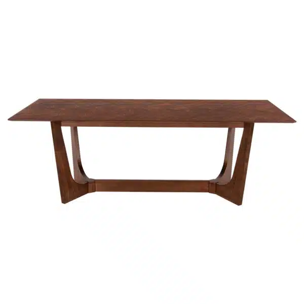 ΤΡΑΠΕΖΙ ΤΡΑΠΕΖΑΡΙΑΣ RIMER HM9742 MDF ΜΕ ΚΑΠΛΑΜΑ ΦΡΑΞΙΝΟΥ-ΚΑΡΥΔΙ ΧΡΩΜΑ 220X100x75Yεκ. - Image 3
