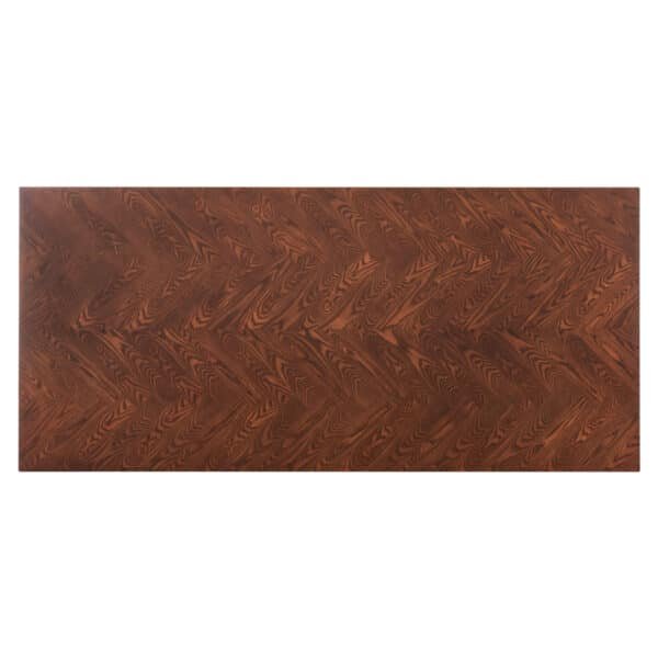 ΤΡΑΠΕΖΙ ΤΡΑΠΕΖΑΡΙΑΣ RIMER HM9742 MDF ΜΕ ΚΑΠΛΑΜΑ ΦΡΑΞΙΝΟΥ-ΚΑΡΥΔΙ ΧΡΩΜΑ 220X100x75Yεκ. - Image 10