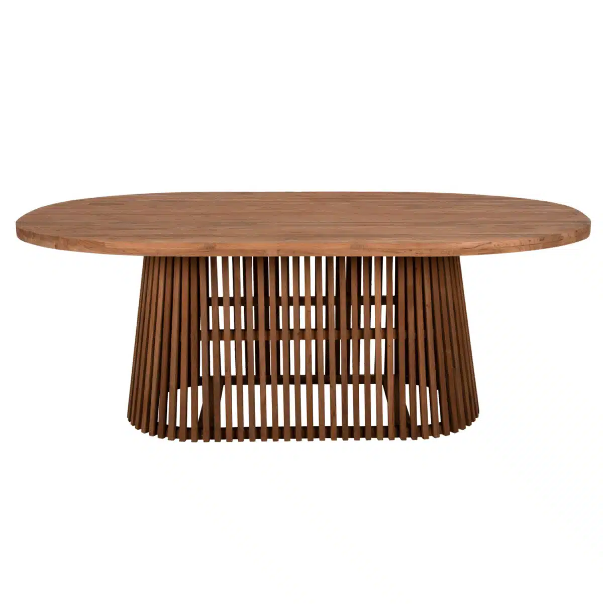 ΤΡΑΠΕΖΙ ΤΡΑΠΕΖΑΡΙΑΣ REMIK HM9835 RECYCLED ΤΕΑΚ ΣΕ ΦΥΣΙΚΟ 100x200x75,5Yεκ. TOP 4εκ. - Image 3