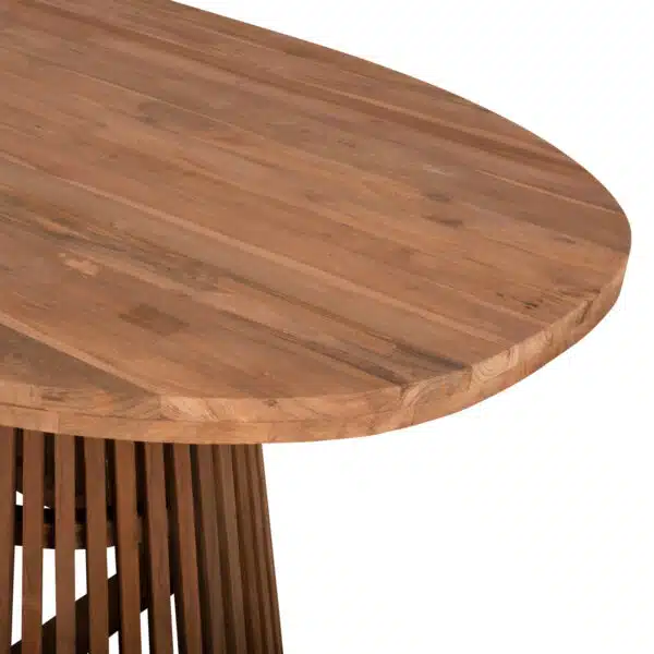 ΤΡΑΠΕΖΙ ΤΡΑΠΕΖΑΡΙΑΣ REMIK HM9835 RECYCLED ΤΕΑΚ ΣΕ ΦΥΣΙΚΟ 100x200x75,5Yεκ. TOP 4εκ. - Image 5