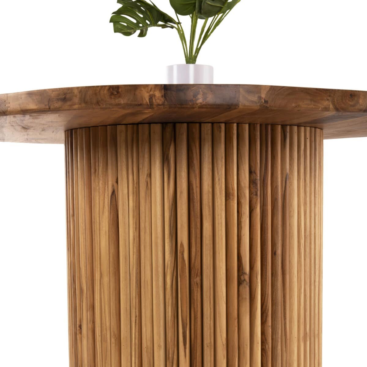 ΤΡΑΠΕΖΙ ΤΡΑΠΕΖΑΡΙΑΣ DREMA1 HM9895 ΜΑΣΙΦ ΞΥΛΟ ΤΕΑΚ Φ100X80Yεκ-3εκ.ΕΠΙΦΑΝΕΙΑ - Image 6