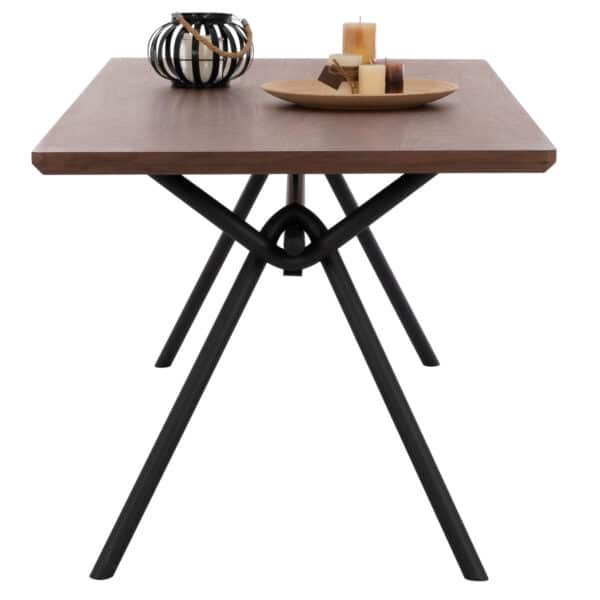 ΤΡΑΠΕΖΙ ΤΡΑΠΕΖΑΡΙΑΣ MANDY HM9303.02 ΚΑΠΛΑΜΑΣ ΚΑΡΥΔΙΑΣ ΡΟΥΣΤΙΚ ΣΤΥΛ 220x90x75Υ εκ. - Image 4