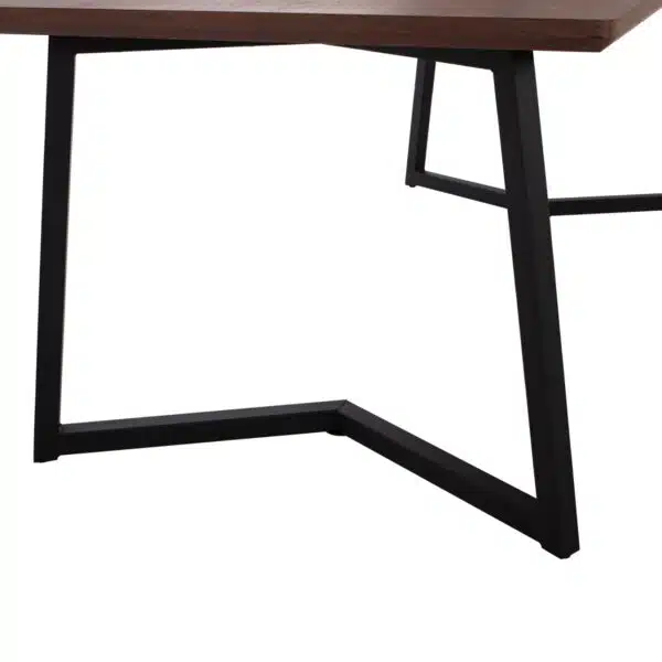 ΤΡΑΠΕΖΙ ΤΡΑΠΕΖΑΡΙΑΣ JAY HM9304.02 ΚΑΠΛΑΜΑΣ ΚΑΡΥΔΙΑΣ ΡΟΥΣΤΙΚ ΣΤΥΛ 200x100x75 εκ. - Image 5