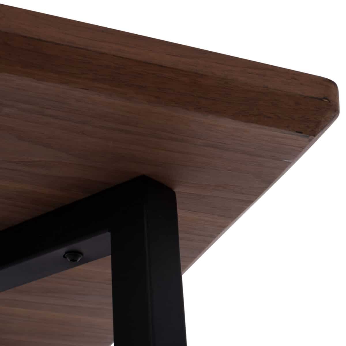 ΤΡΑΠΕΖΙ ΤΡΑΠΕΖΑΡΙΑΣ JAY HM9304.02 ΚΑΠΛΑΜΑΣ ΚΑΡΥΔΙΑΣ ΡΟΥΣΤΙΚ ΣΤΥΛ 200x100x75 εκ. - Image 8