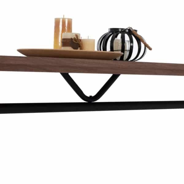 ΤΡΑΠΕΖΙ ΤΡΑΠΕΖΑΡΙΑΣ MANDY HM9303.02 ΚΑΠΛΑΜΑΣ ΚΑΡΥΔΙΑΣ ΡΟΥΣΤΙΚ ΣΤΥΛ 220x90x75Υ εκ. - Image 8