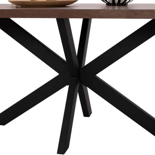 ΤΡΑΠΕΖΙ ΤΡΑΠΕΖΑΡΙΑΣ SARI HM9311.02 ΜΕ ΚΑΠΛΑΜΑ ΚΑΡΥΔΙΑΣ ΡΟΥΣΤΙΚ ΣΤΥΛ 180x90x75Yεκ. - Image 5