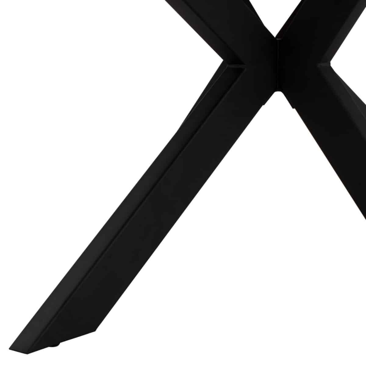 ΤΡΑΠΕΖΙ ΤΡΑΠΕΖΑΡΙΑΣ SARI HM9311.02 ΜΕ ΚΑΠΛΑΜΑ ΚΑΡΥΔΙΑΣ ΡΟΥΣΤΙΚ ΣΤΥΛ 180x90x75Yεκ. - Image 8