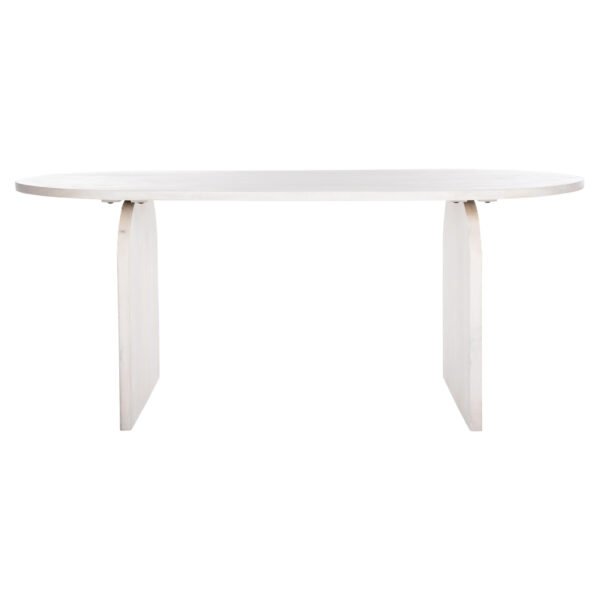 ΤΡΑΠΕΖΙ ΤΡΑΠΕΖΑΡΙΑΣ ΟΒΑΛ ΗΟΝΚΥ HM9690 ΜΑΣΙΦ ΞΥΛΟ MANGO ΣΕ ΛΕΥΚΟ 180,5x90,5x76Υεκ. - Image 4