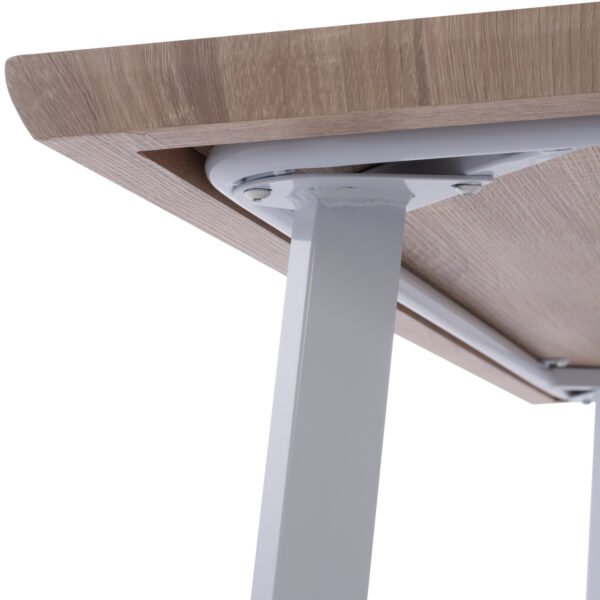 ΤΡΑΠΕΖΙ ΤΡΑΠΕΖΑΡΙΑΣ OFIRA 140X80 SONAMA ΜΕ ΛΕΥΚΑ ΠΟΔΙΑ HM8374.02 - Image 9