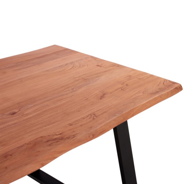 ΤΡΑΠΕΖΙ ΤΡΑΠΕΖΑΡΙΑΣ SOFIA SLIM HM8501.11 ΑΠΟ ΜΑΣΙΦ ΞΥΛΟ ΑΚΑΚΙΑΣ 200x100x77Υ εκ. - Image 4