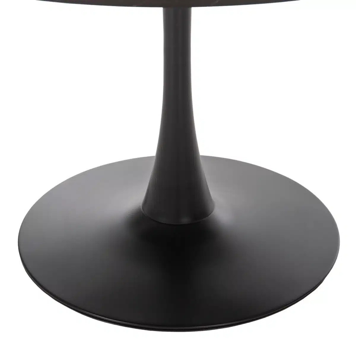ΤΡΑΠΕΖΙ ΤΡΑΠΕΖΑΡΙΑΣ ROLLO HM9422.02 ΣΤΡΟΓΓΥΛΟ BLACK MARBLE Φ120x74Yεκ. - Image 3