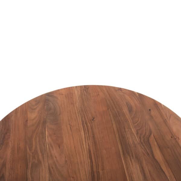 ΤΡΑΠΕΖΙ ΤΡΑΠΕΖΑΡΙΑΣ ΣΤΡΟΓΓΥΛΟ GROOT HM9684 ΜΑΣΙΦ ΞΥΛΟ ΑΚΑΚΙΑΣ ΣΕ ΦΥΣΙΚΟ Φ120x79Υεκ - Image 6