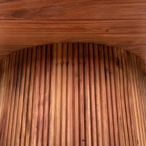 ΤΡΑΠΕΖΙ ΤΡΑΠΕΖΑΡΙΑΣ ΣΤΡΟΓΓΥΛΟ GROOT HM9684 ΜΑΣΙΦ ΞΥΛΟ ΑΚΑΚΙΑΣ ΣΕ ΦΥΣΙΚΟ Φ120x79Υεκ - Image 8