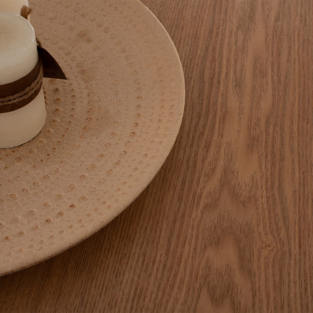 ΤΡΑΠΕΖΙ ΤΡΑΠΕΖΑΡΙΑΣ ΣΤΡΟΓΓΥΛΟ ΜΕ ΚΑΠΛΑΜΑ ΔΡΥΟΣ ΡΟΥΣΤΙΚ ΣΤΥΛ Φ120x75Υ εκ.HM9307.01 - Image 6