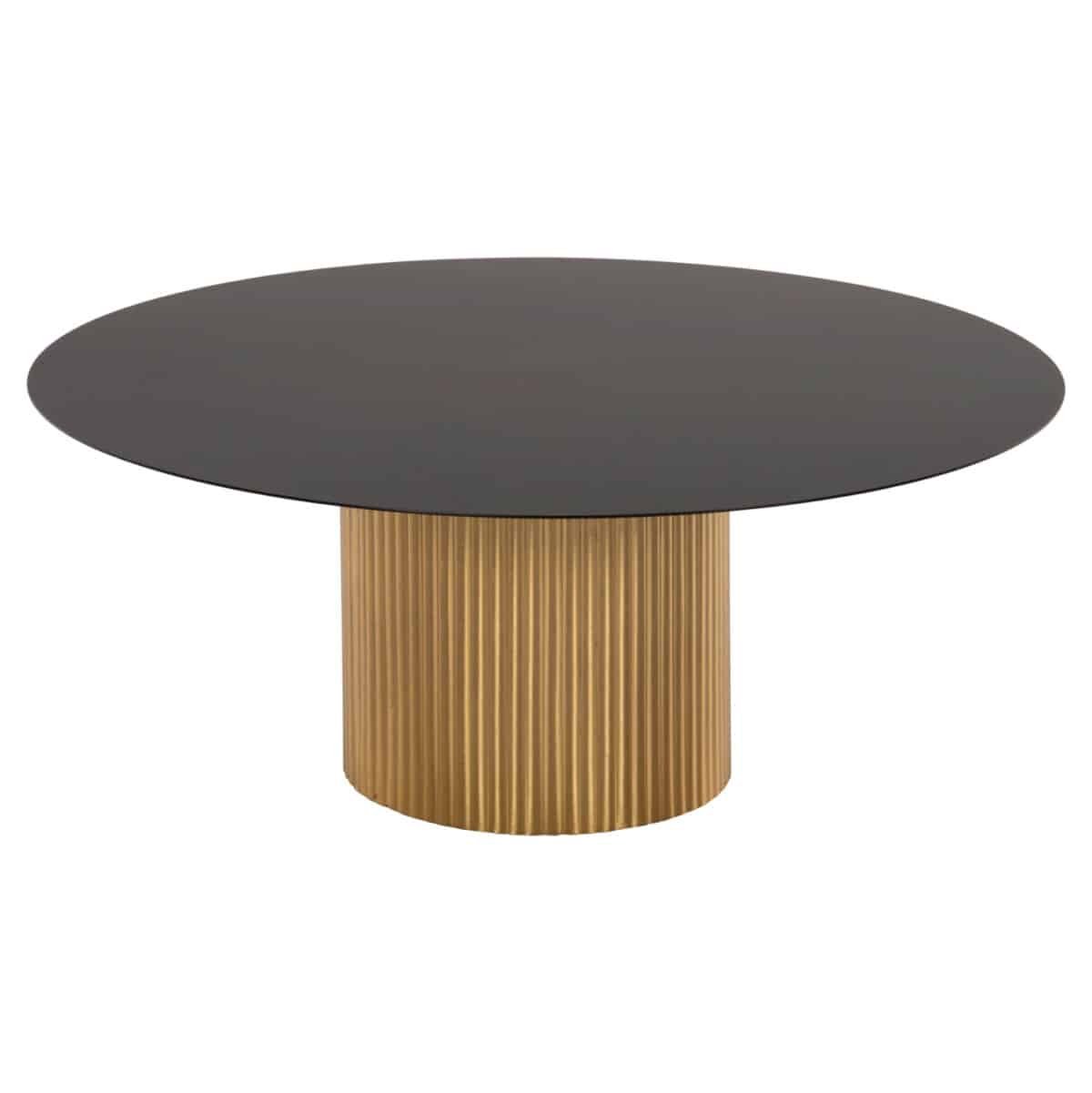 ΤΡΑΠΕΖΙA ΣΑΛΟΝΙΟΥ 2ΤΜΧ CLAD HM11916 ΜΕΤΑΛΛΟ ΣΕ ΧΡΥΣΟ-ΜΑΥΡΟ Φ110x38Υ & Φ80x32Υ εκ. - Image 4