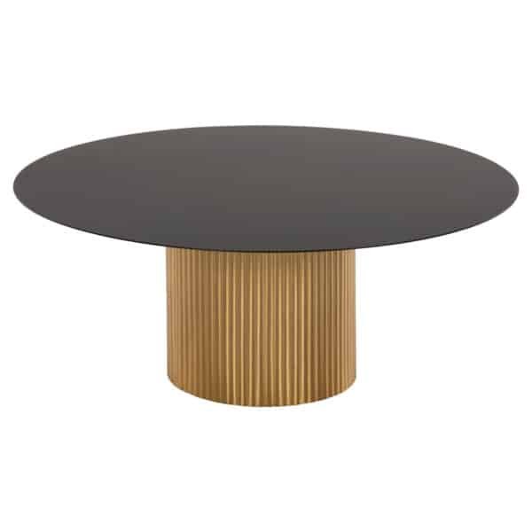 ΤΡΑΠΕΖΙA ΣΑΛΟΝΙΟΥ 2ΤΜΧ CLAD HM11916 ΜΕΤΑΛΛΟ ΣΕ ΧΡΥΣΟ-ΜΑΥΡΟ Φ110x38Υ & Φ80x32Υ εκ. - Image 4