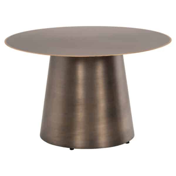 ΤΡΑΠΕΖIA ΣΑΛΟΝΙΟΥ 2ΤΜΧ NICKELY HM9667 ΜΕΤΑΛΛΟ ΣΕ ΑΣΗΜΙ ΜΑΤ Φ80x41Υ & Φ60x36Υ εκ. - Image 5