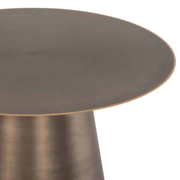 ΤΡΑΠΕΖIA ΣΑΛΟΝΙΟΥ 2ΤΜΧ NICKELY HM9667 ΜΕΤΑΛΛΟ ΣΕ ΑΣΗΜΙ ΜΑΤ Φ80x41Υ & Φ60x36Υ εκ. - Image 7