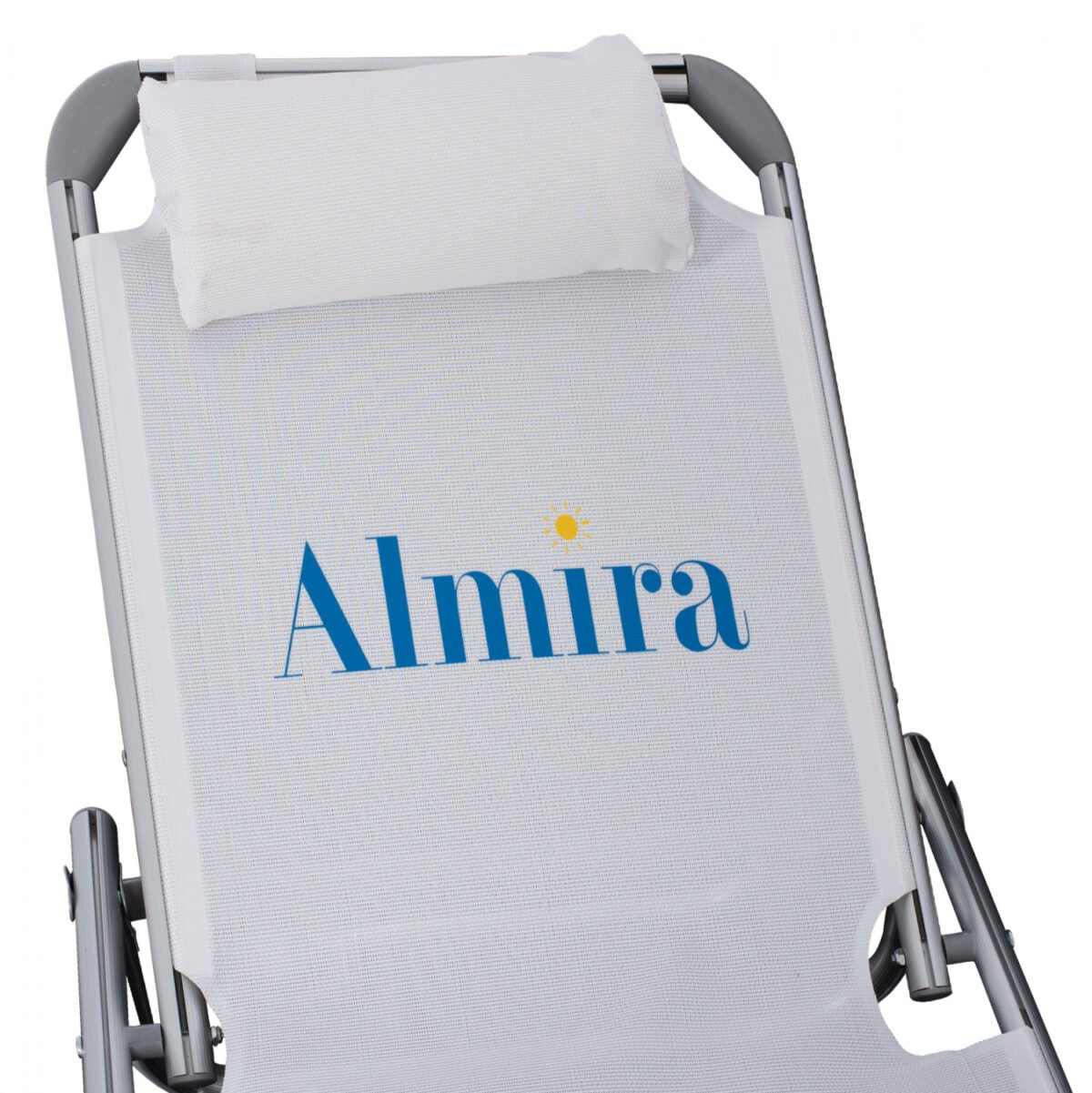 ΞΑΠΛΩΣΤΡΑ ΠΑΡΑΛΙΑΣ ALMIRA HM5054.03 ΒΑΡΕΩΣ ΤΥΠΟΥ ΛΕΥΚΗ ΑΛΟΥΜΙΝΙΟΥ 188x58x31-81 cm. - Image 5