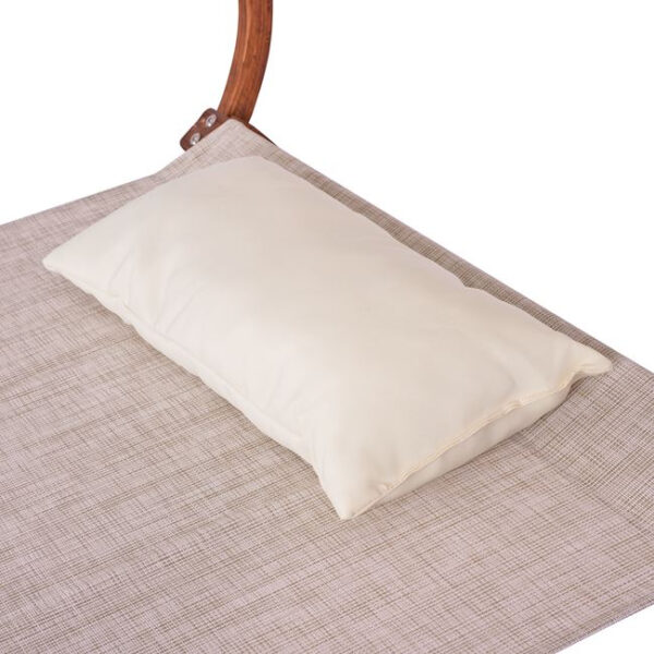 ΞΑΠΛΩΣΤΡΑ ΠΑΡΑΛΙΑΣ ΞΥΛΙΝΗ ΚΑΡΥΔΙ-ΜΠΕΖ ΜΕ ΣΚΙΑΣΤΡΟ COLBY HM5671.02 105X221X162Υ εκ. - Image 7