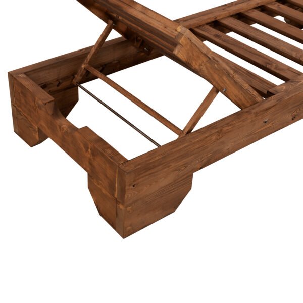 ΞΑΠΛΩΣΤΡΑ ΞΥΛΙΝΗ ΒΑΡΕΩΣ ΤΥΠΟΥ ΜΑΚΕΔΟΝΙΑ HM5646.01 ΚΑΡΥΔΙ ΕΜΠ. 204X77,5X29Y εκ. - Image 7