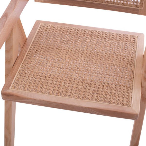 ΞΥΛΙΝΗ ΚΑΡΕΚΛΑ BLAIRE ΜΕ ΜΠΡΑΤΣΑ ΕΡΓΟΣΤΑΣΙΑΚΑ ΜΟΝΤΑΡΙΣΜΕΝΗ HM8916.01 52x50x80Υ εκ. - Image 8