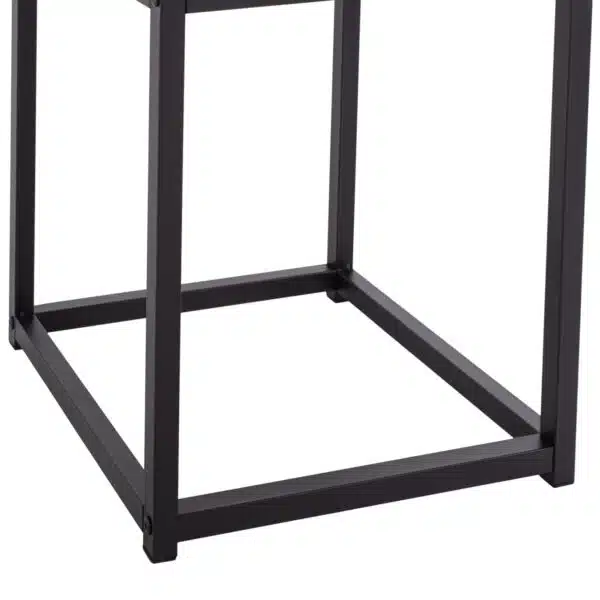 ΖΙΓΚΟΝ GRELAY 2 ΤΕΜ MDF ΟΨΗ ΜΑΡΜΑΡΟΥ & ΜΕΤΑΛΛΟ HM8762.13 45Χ45Χ50εκ. & 37Χ37Χ43 εκ. - Image 5