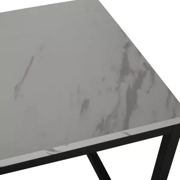ΖΙΓΚΟΝ GRELAY 2 ΤΕΜ MDF ΟΨΗ ΜΑΡΜΑΡΟΥ & ΜΕΤΑΛΛΟ HM8762.12 45Χ45Χ50εκ. & 37Χ37Χ43 εκ. - Image 5