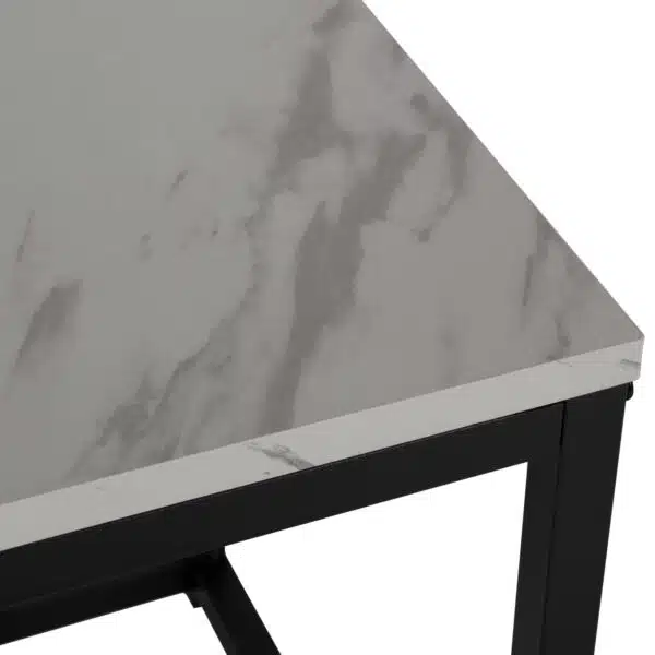 ΖΙΓΚΟΝ GRELAY 2 ΤΕΜ MDF ΟΨΗ ΜΑΡΜΑΡΟΥ & ΜΕΤΑΛΛΟ HM8762.12 45Χ45Χ50εκ. & 37Χ37Χ43 εκ. - Image 6