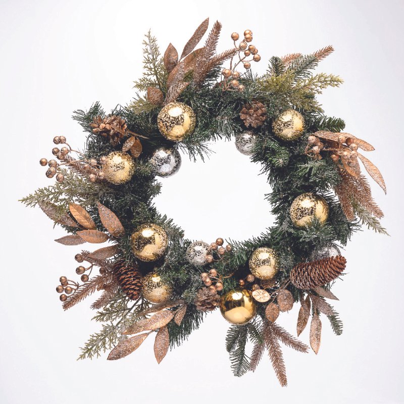 ΧΡΙΣΤΟΥΓΕΝΝΙΑΤΙΚΟ ΣΤΕΦΑΝΙ ΧΙΟΝΙΣΜΕΝΟ ΚΟΥΚΟΥΝΑΡΙΑ & ΣΤΟΛΙΔΙΑ ΔΙΑΜ.60cm ΧΡΙΣΤΟΥΓΕΝΝΙΑΤΙΚΟ ΣΤΕΦΑΝΙ ΧΙΟΝΙΣΜΕΝΟ ΚΟΥΚΟΥΝΑΡΙΑ & ΣΤΟΛΙΔΙΑ ΔΙΑΜ.60cm