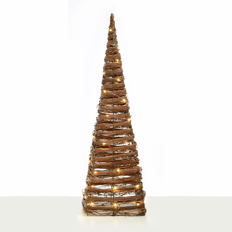 "NATURAL RATTAN CONE TREE" 50 MINI WW LED ΛΑΜΠ. ΜΠΑΤ. 3ΧΑΑ "NATURAL RATTAN CONE TREE" 50 MINI WW LED ΛΑΜΠ. ΜΠΑΤ. 3ΧΑΑ