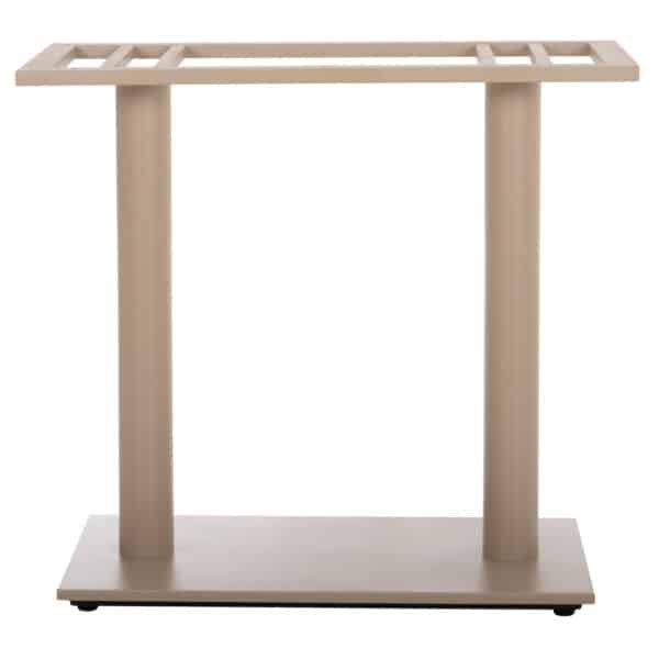 ΒΑΣΗ ΤΡΑΠΕΖΙΟΥ ΜΕΤΑΛΛΙΚΗ ΔΙΠΛΗ HM435.25 ΚΑΠΟΥΤΣΙΝΟ ΜΑΤ ΜΕ ΡΕΓΟΥΛΑΤΟΡΟΥΣ 80Χ40Χ72Υεκ. - Image 3