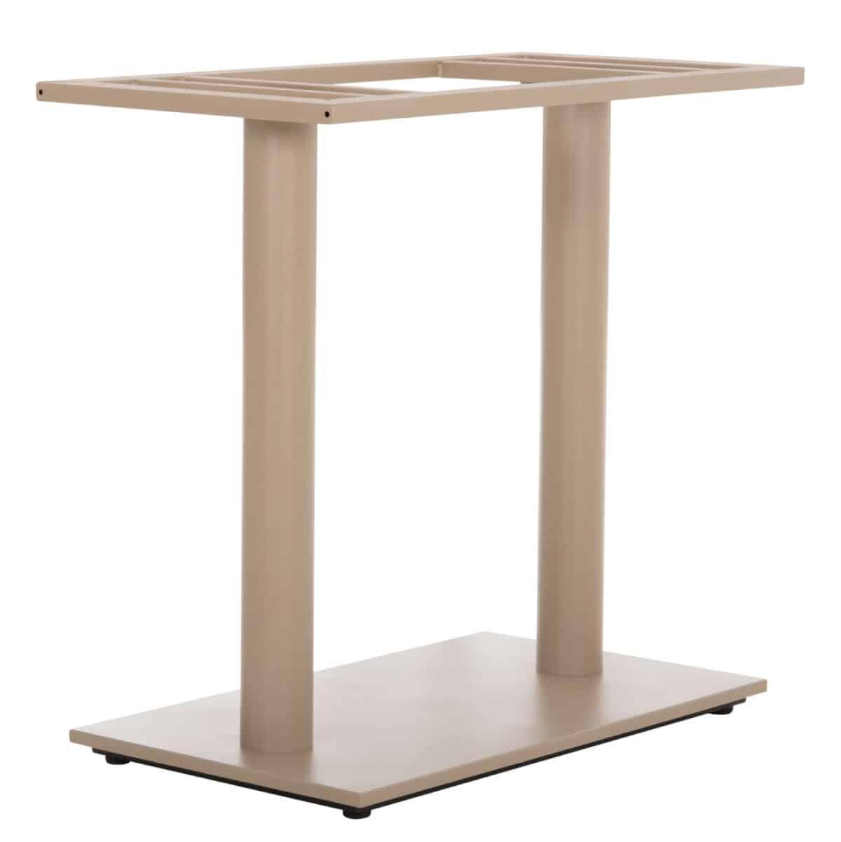 ΒΑΣΗ ΤΡΑΠΕΖΙΟΥ ΜΕΤΑΛΛΙΚΗ ΔΙΠΛΗ HM435.25 ΚΑΠΟΥΤΣΙΝΟ ΜΑΤ ΜΕ ΡΕΓΟΥΛΑΤΟΡΟΥΣ 80Χ40Χ72Υεκ. - Image 4