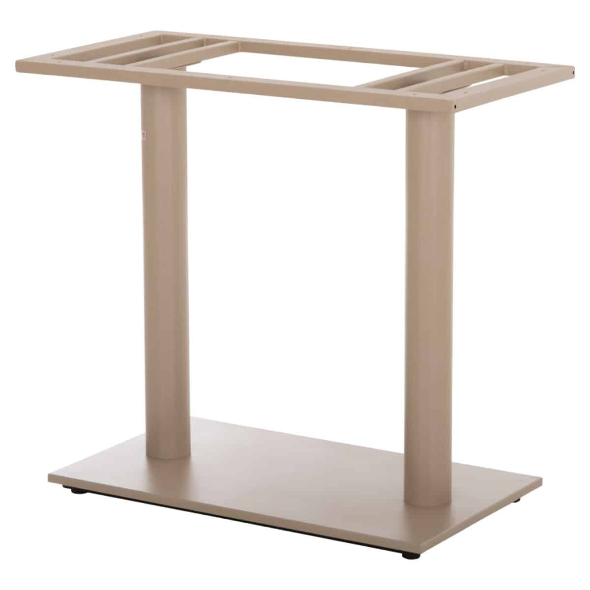 ΒΑΣΗ ΤΡΑΠΕΖΙΟΥ ΜΕΤΑΛΛΙΚΗ ΔΙΠΛΗ HM435.25 ΚΑΠΟΥΤΣΙΝΟ ΜΑΤ ΜΕ ΡΕΓΟΥΛΑΤΟΡΟΥΣ 80Χ40Χ72Υεκ. - Image 6