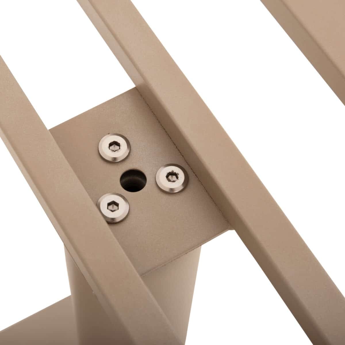 ΒΑΣΗ ΤΡΑΠΕΖΙΟΥ ΜΕΤΑΛΛΙΚΗ ΔΙΠΛΗ HM435.25 ΚΑΠΟΥΤΣΙΝΟ ΜΑΤ ΜΕ ΡΕΓΟΥΛΑΤΟΡΟΥΣ 80Χ40Χ72Υεκ. - Image 8