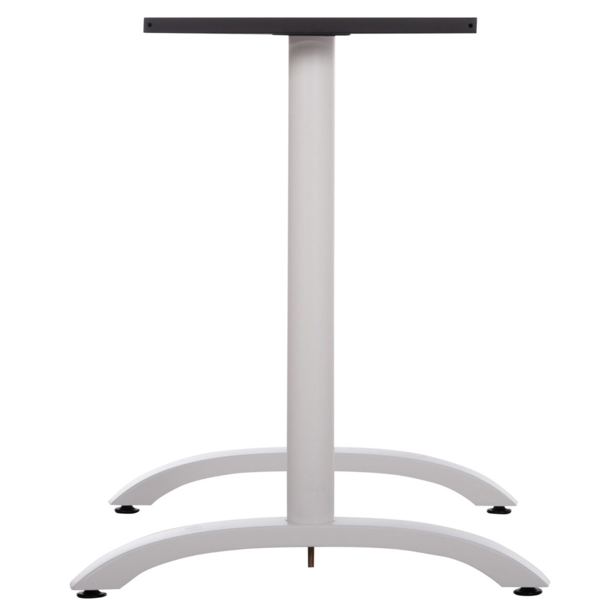 ΒΑΣΗ ΤΡΑΠΕΖΙΟΥ ΜΕΤΑΛΛΙΚΗ ΔΙΠΛΗ HM461.12 ΛΕΥΚΗ ΜΕ ΡΕΓΟΥΛΑΤΟΡΟΥΣ 100x60x73Υεκ. - Image 5