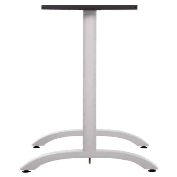 ΒΑΣΗ ΤΡΑΠΕΖΙΟΥ ΜΕΤΑΛΛΙΚΗ ΔΙΠΛΗ HM461.12 ΛΕΥΚΗ ΜΕ ΡΕΓΟΥΛΑΤΟΡΟΥΣ 100x60x73Υεκ. - Image 5